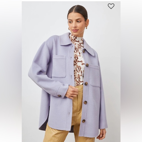 Rails Shacket CONNIE Shirt Shacket Jacket Lilac Lavender Size Medium, Wool blend - Picture 1 of 12